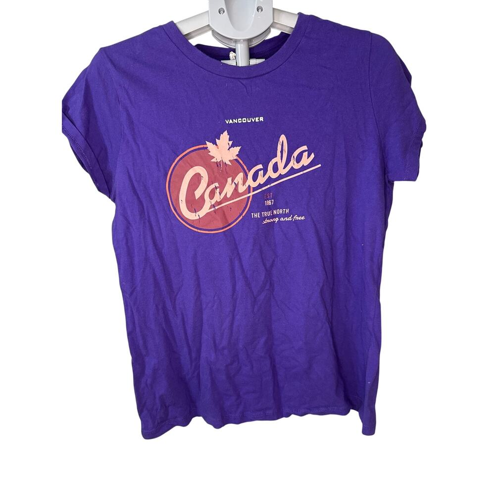 Purple Canada T-shirt‎ Women's Cut XL